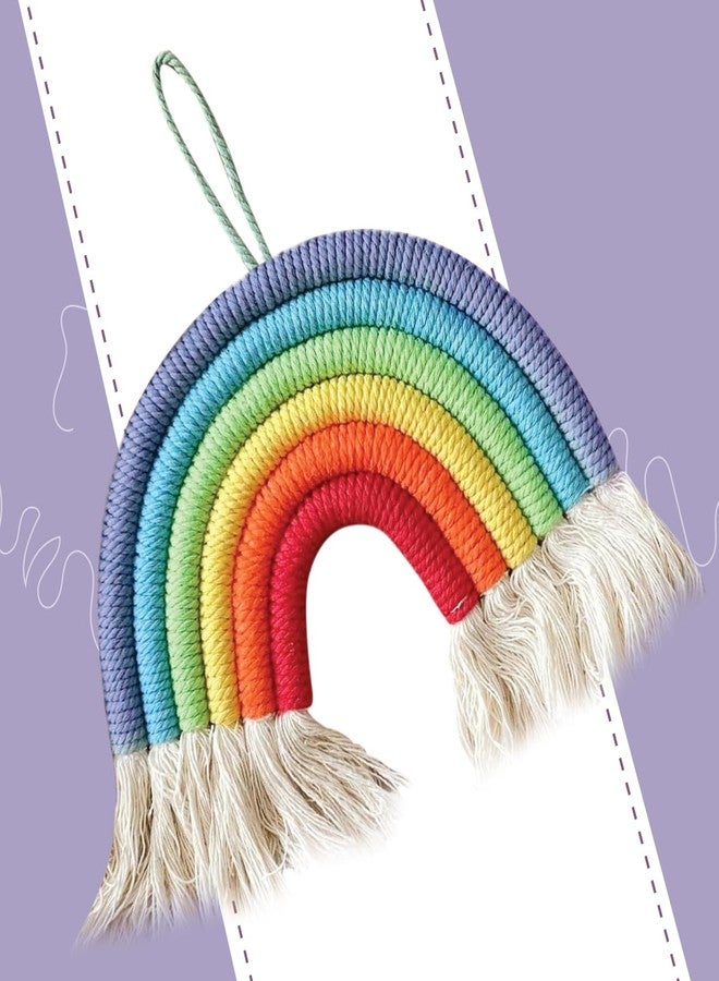 iCraft DIY Rainbow Macrame Kit for Kids & Adults - Craft & Decor, Includes Colored Cords, Glue, & Manual - Patience, Fine Motor Skills & Problem Solving - Age 8+ - Image 5